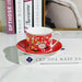 Charming Retro Ceramic Couple's Cup and Saucer Set - Elevate Your Drinking Moments at Home and Work