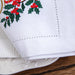 Custom Embroidered Festive Monogram Christmas Table Linen Collection