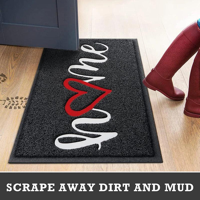 Charming PVC Welcome Mat - Elegant Design for Indoor and Outdoor Spaces