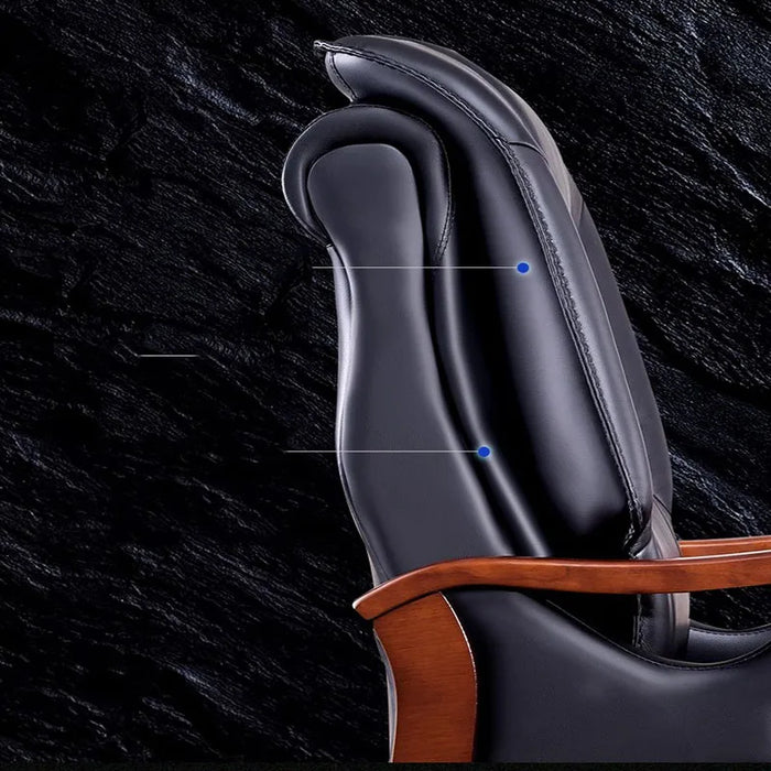 Ergonomic Luxury Leather Rolling Chair