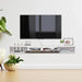 Contemporary Wall-Mounted TV Shelf with Generous Storage - Stylish Floating Console for Modern Interiors