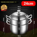 Large Capacity Heavy-Duty 316 Stainless Steel Congee Cooker - Elevate Your Culinary Skills