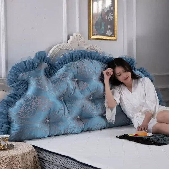 Royal Elegance Luxe Bedside Backrest Cushion with Washable Cover – Ultimate Comfort for a Dreamy Bedroom Escape