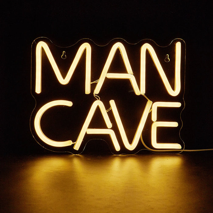 MANCAVE USB-LED Neon Wall Art with Convenient Hanging Design