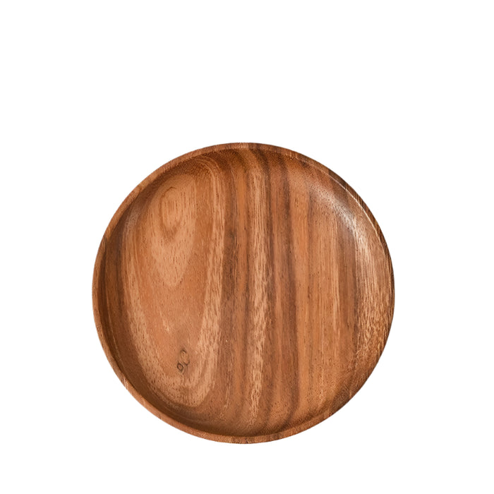 Acacia Wood Japanese Tableware Collection - Stylish Plates & Serving Tray for All Occasions