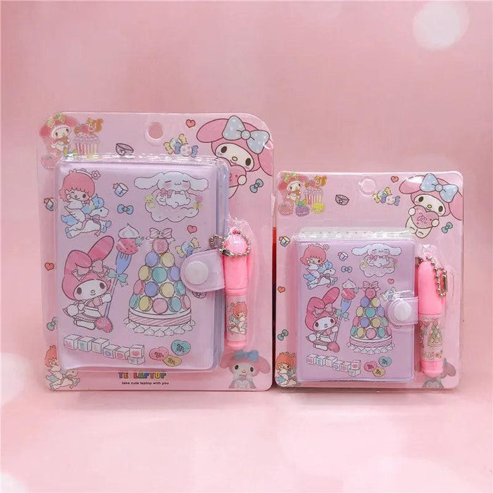 Sanrio Charming Mini Journal Collection - My Melody, Kuromi, Cinnamoroll - Pocket-Sized Notebook Set