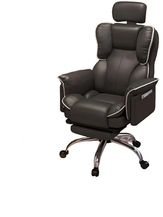 Premium Ergonomic Leather Recliner Chair with Adjustable Comfort Features