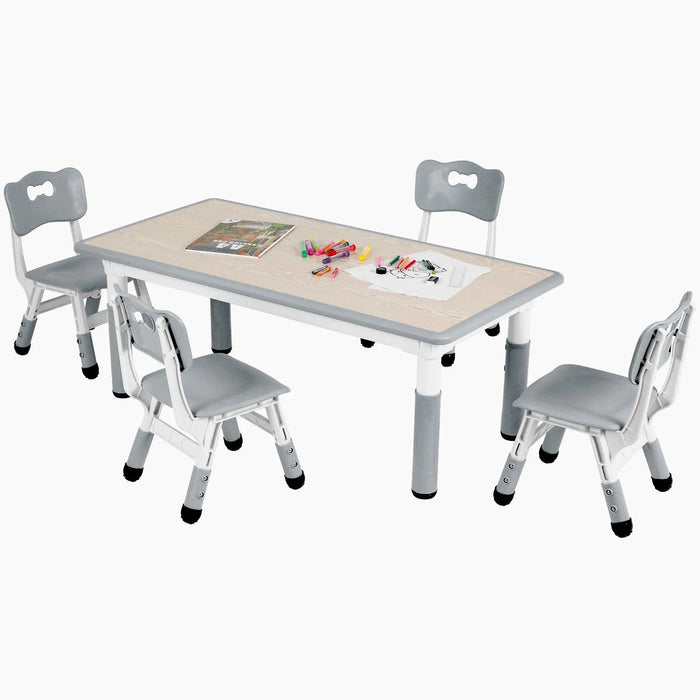 Ergonomic and Adjustable Kids Table and Chair Set for Safe Playtime