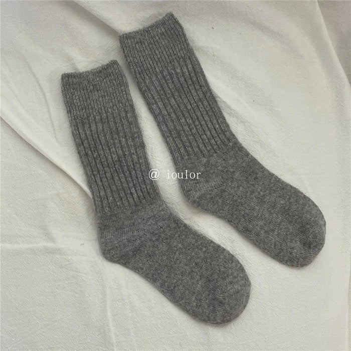 Luxurious Women's Wool Cashmere Thermal Crew Socks for Ultimate Comfort