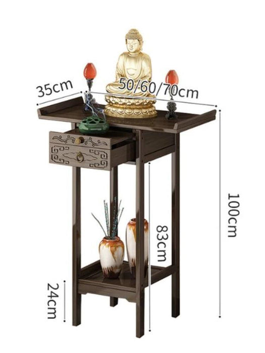 Classic Bamboo Entryway Table with Storage Drawer - Timeless Home Accent Furniture