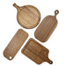 Elegant Japanese Solid Wood Serving Tray Ensemble - Beech, Acacia & Zebrawood Dining Set