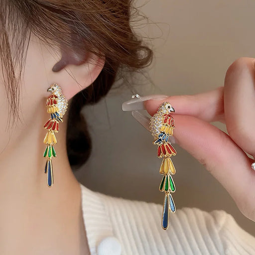 Colorful Vintage Tassel Earrings - Exquisite Fashion Accessory for Trendsetters