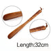 Stylish Long-Handled Wooden Shoe Horn - Versatile 32/38/55cm Shoe Lifter for Effortless Wear