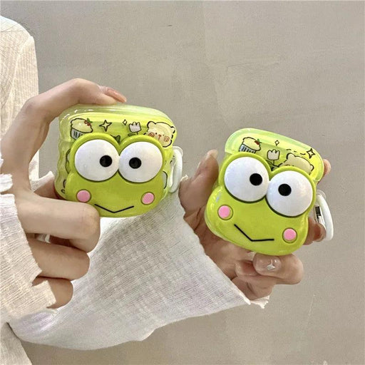 Charming Sanrio 3D Keroppi AirPods & Pro Case - Fun and Reliable Earphone Protector