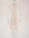 Lace Embroidered A-line Mini Dress for Women