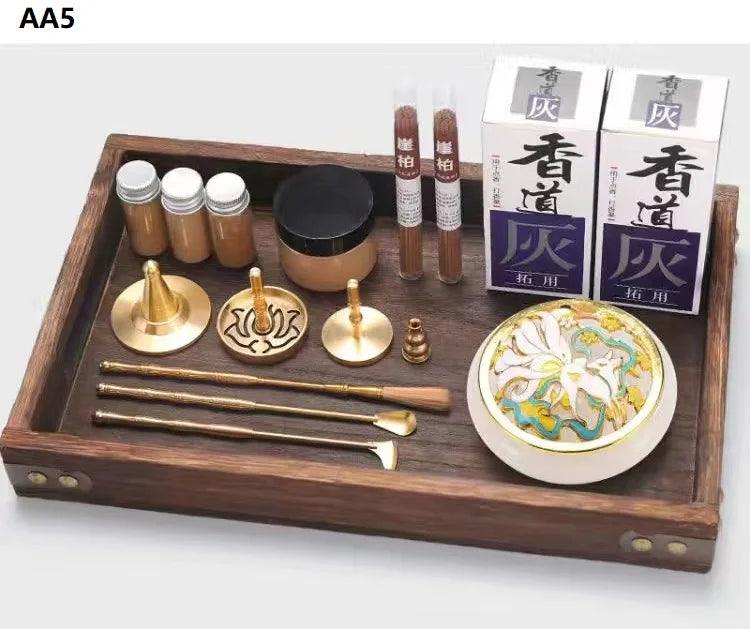 Brass Incense Creation Kit - Versatile Incense Burner Accessories for Yoga, Meditation, and Home Fragrance