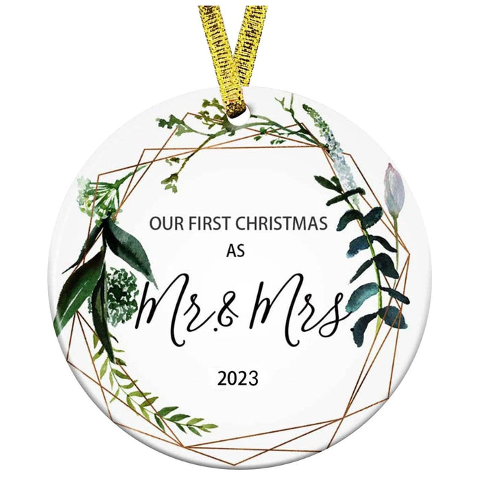 First Christmas Together 2023 Ornament - A Loving Keepsake for New Couples - Celebrate Your Journey with Joy - "Begin Your Journey" Holiday Gift