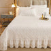 Luxurious Summer Quilted Bedspread for Couples - King Size White Bedding (180x200cm)