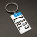 Customizable Car Plate Keychain - Thoughtful Gift for Auto Lovers