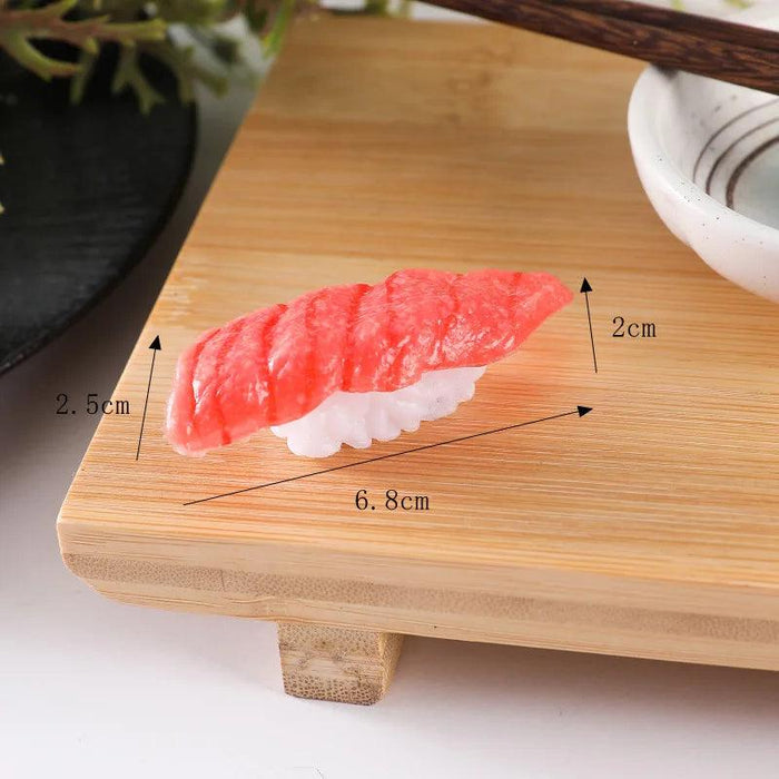 Realistic Artificial Sushi Set - 10pcs Decorative Japanese Rolls for Photography and Home Styling