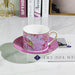 Vintage Elegance Couple's Ceramic Cup and Saucer Set - Perfect for Home and Office Enjoyment