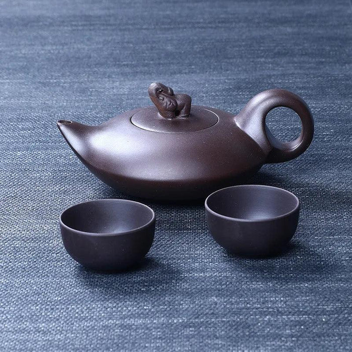 170ml Authentic Artisan Purple Clay Teapot - Timeless Elegance for Authentic Tea Experience