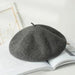 Chic French Wool Beret - Effortless Vintage Elegance for Women