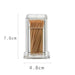 Elegant Clear Acrylic Toothpick and Cotton Swab Dispenser - Hygienic Organizer for Home and Hospitality