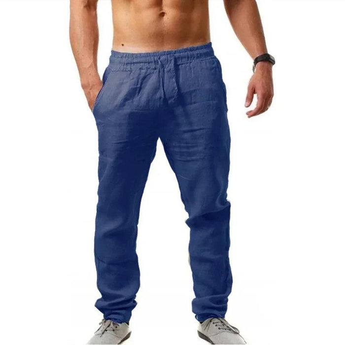 Men's Lightweight Linen Joggers - Ultimate Summer Activewear for Fitness Aficionados