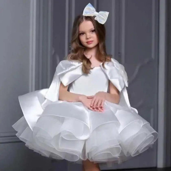 Children's Host's Performance Evening Gown - Bow Sleeveless Design