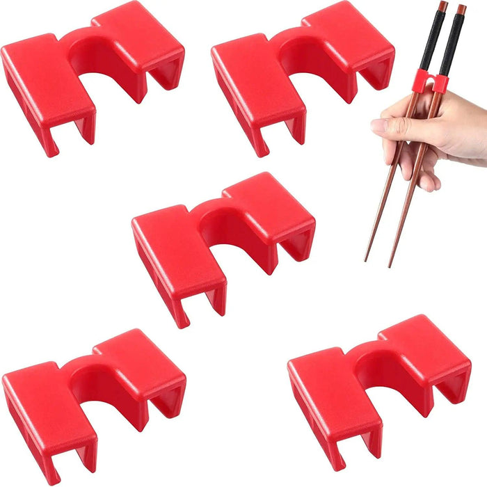 Set of 5 Easy-to-Use Reusable Chopstick Training Helpers - Perfect for Mastering Dining Skills