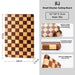 Artisan Acacia Wood Cutting Board with Unique Checkerboard Pattern - Non-slip Solid Wood Kitchen Essential