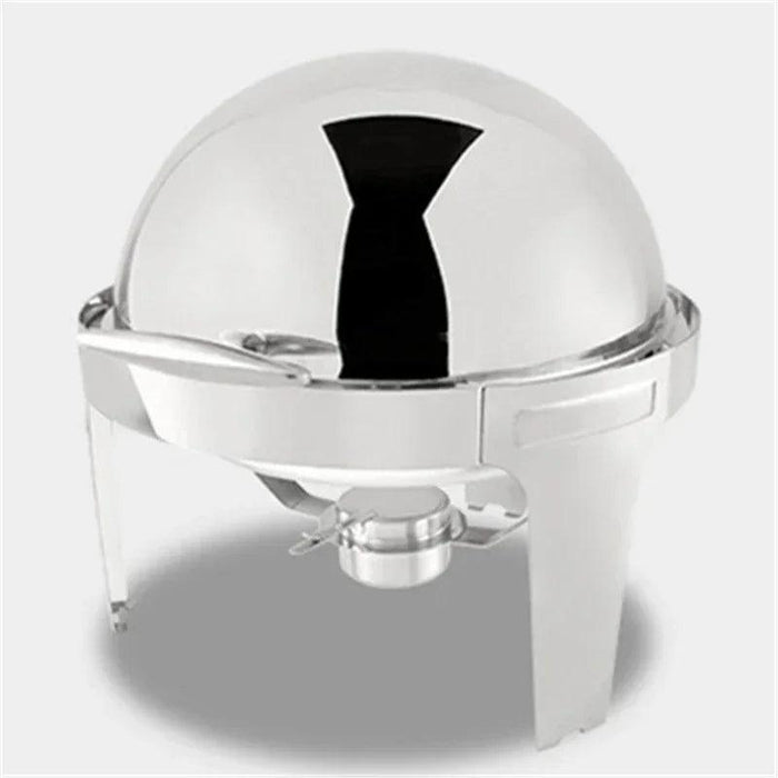 6L Stainless Steel Buffet Food Warmer with Innovative Flip-Top Lid