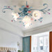 Whimsical Blossom Illuminating Chandelier for Romantic Interiors and Celebratory Events