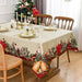 Festive Waterproof Polyester Christmas Lightweight Tablecloth for Holiday Partie