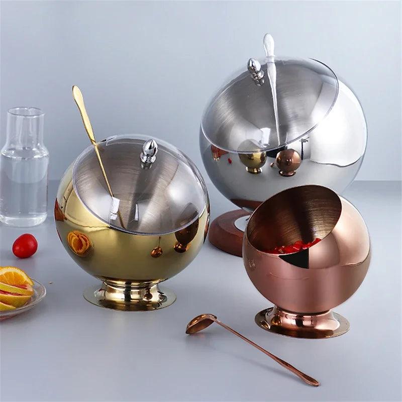 Elegant Stainless Steel Serving Bowls for Hot Pot Condiments