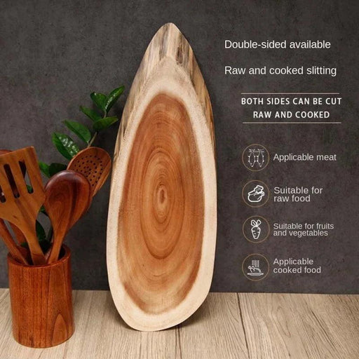 Artisan Acacia Wood Serving Board - Multi-Functional Cutting and Presentation Tray for Culinary Delights