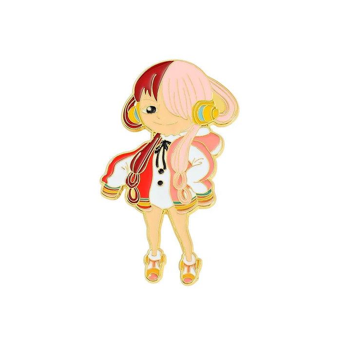 Anime Lover's One Piece Character Enamel Pins Collection - Stylish Jewelry Set for Fans