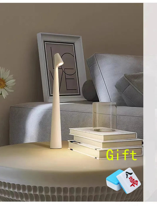 Versatile Touch-Control LED Night Lamp with Adjustable Brightness and Rechargeable Battery - Perfect for Kids' Rooms, Hotels, and Bedside Use