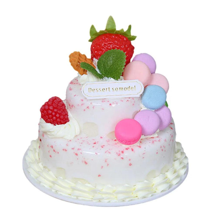 Elegant Faux Cake Model for Bakery Display and Photography - 1PC Decorative Food Replica