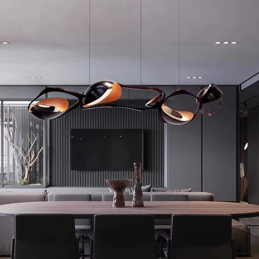 Adjustable Smart LED Pendant Light System with Customizable Lighting Settings for Modern Home and Dining Atmosphere