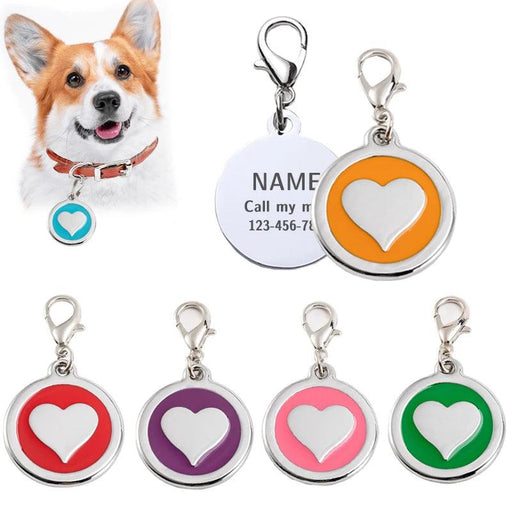 Personalized Love-Inspired Pet ID Tag for Your Furry Friend