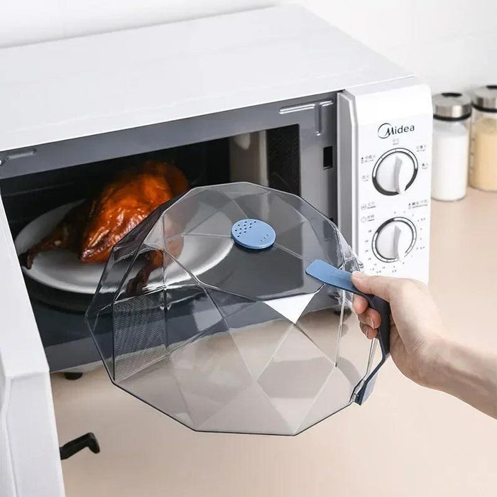 Ultimate Microwave Protection: Diamond Cut Cover for Mess-Free Heating