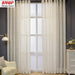 Elegant Customizable White Tulle and Lace Curtains for Luxurious Living Spaces