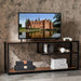 Contemporary 65" TV Stand with Unique 2+3 Storage Design - Versatile Entertainment Solution