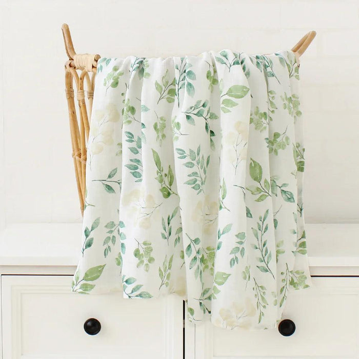 Organic Bamboo Cotton Swaddle Blanket for Newborns