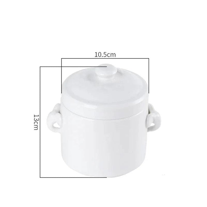 Innovative Double-Lid Ceramic Stew Pot for Flavorful Cooking and Easy Cleanup