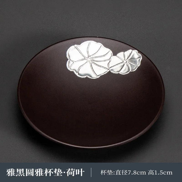 Zen-Inspired Kung Fu Tea Coasters - Heat-Insulating Round Mats for Teaware and Beverage Enjoyment