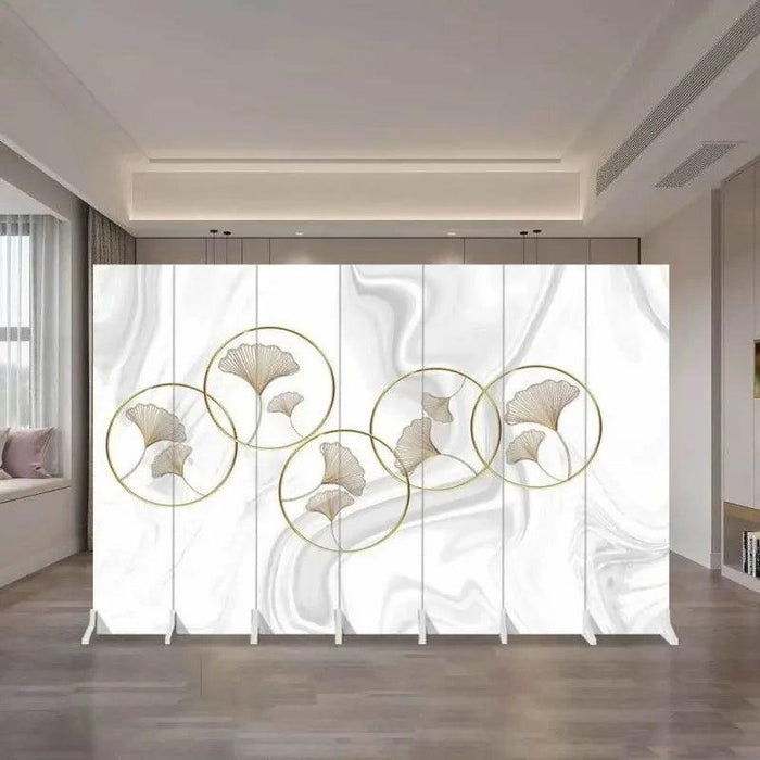 Versatile Mobile Folding Chinese Partition Screen for Hotels and Offices - Dual-Sided Conference Divider