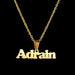 Personalized Unisex Stainless Steel Name Necklace with Chunky Chain